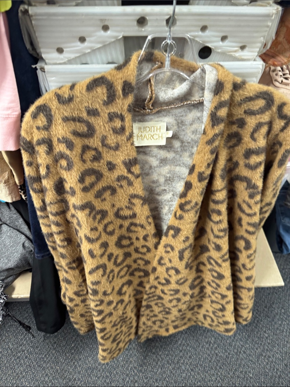 Judith march leopard print cardigan S // 080315